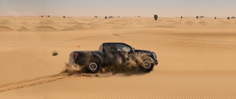 In Dubai’s Punishing Deserts, Testing Ford’s No-Compromise Off-Road Performance Machine, the All-New F-150 Raptor